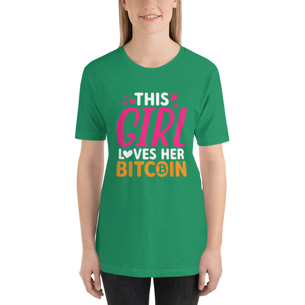 This Girl Loves Her Bitcoin Unisex t-shirt