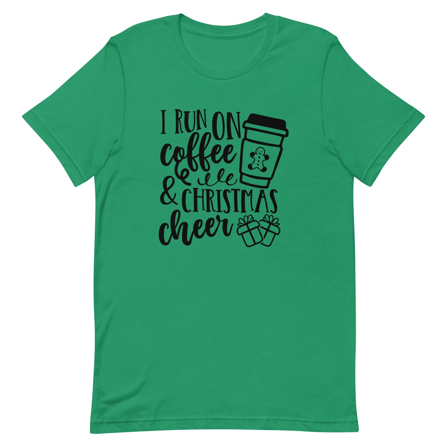 I Run on Coffee & Christmas Cheer Unisex t-shirt