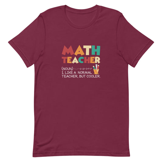 Math Teacher Unisex t-shirt