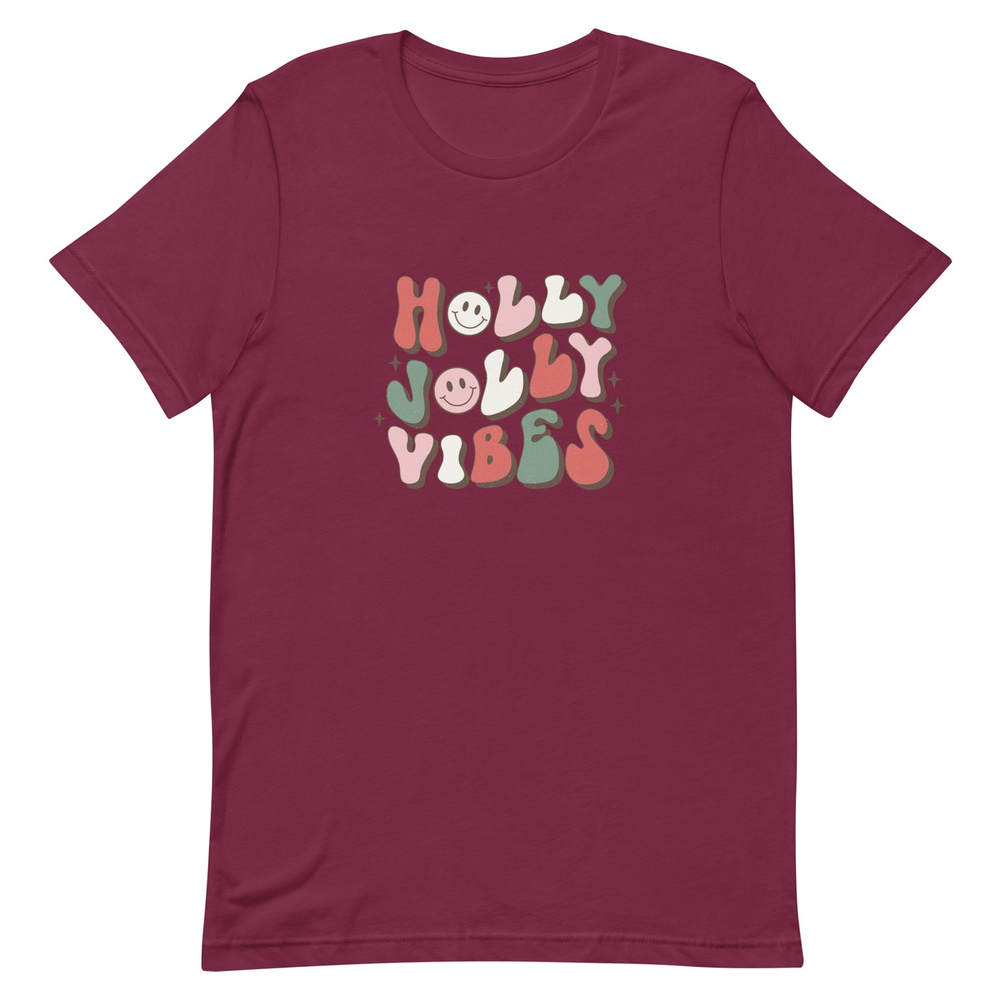 Holly Jolly Vibes Unisex T-shirt - Christmas Holiday