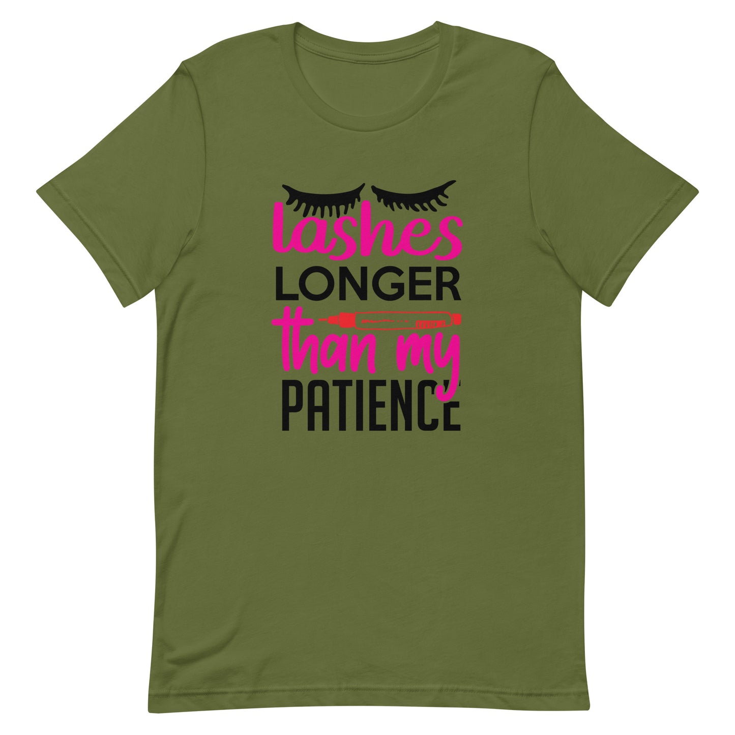Lashes Longer Than My Patience Unisex t-shirt