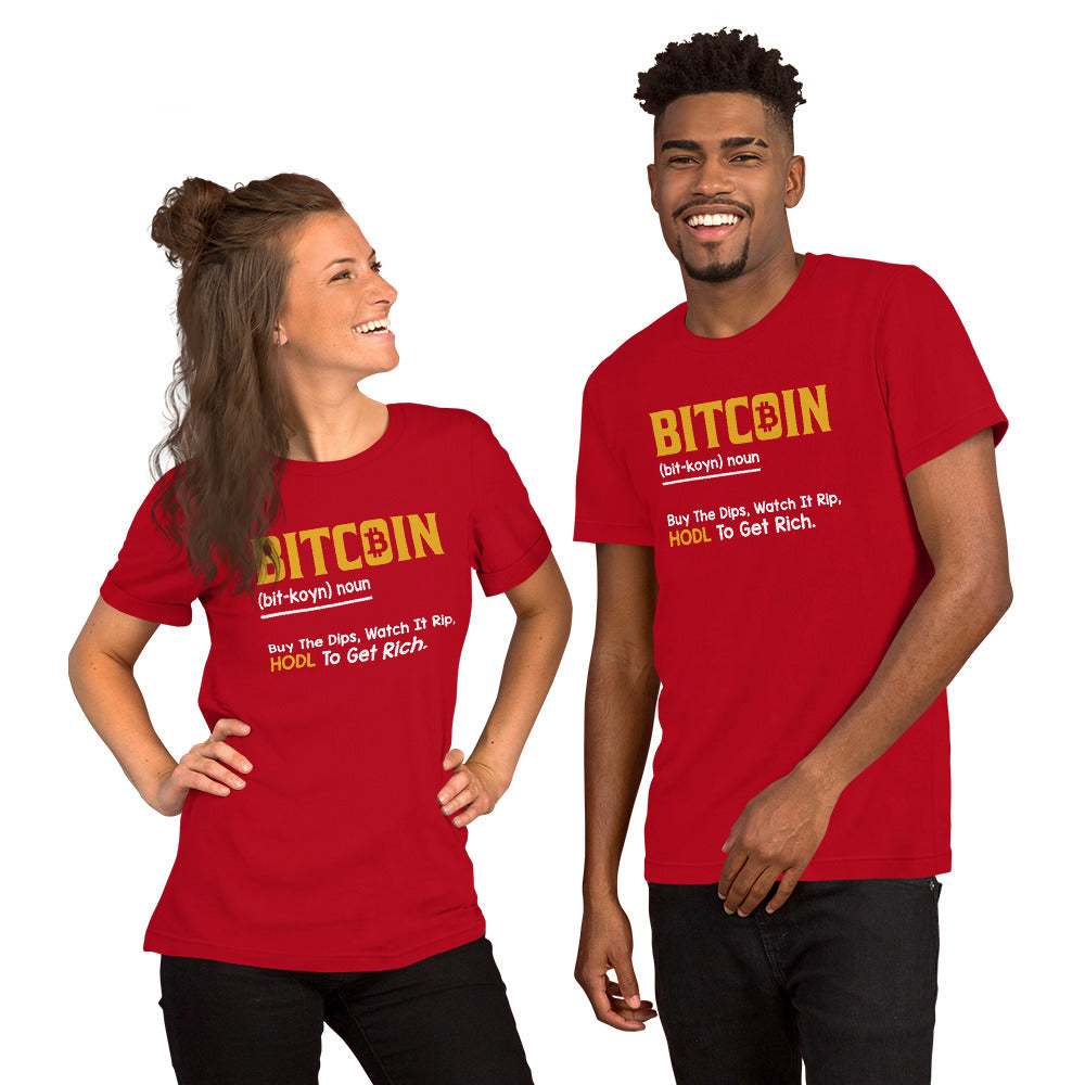 Bitcoin Definition Unisex Tshirt