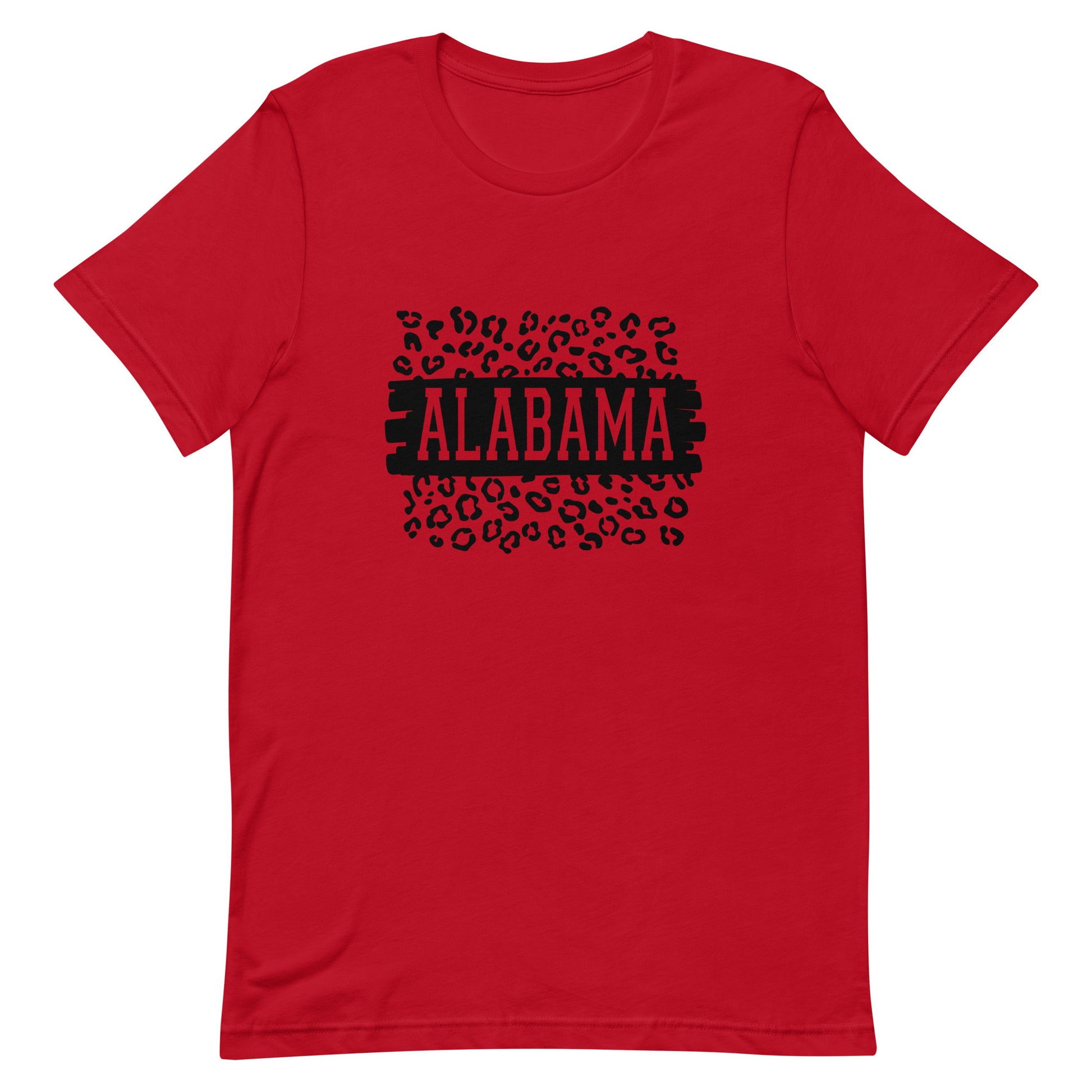 Alabama Black on Leopard Unisex T-shirt