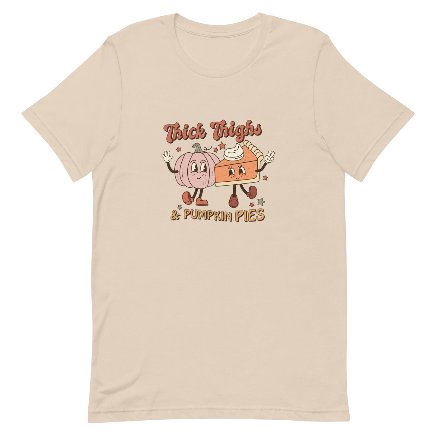 Thick Thighs and Pumpkin Pies Unisex t-shirt