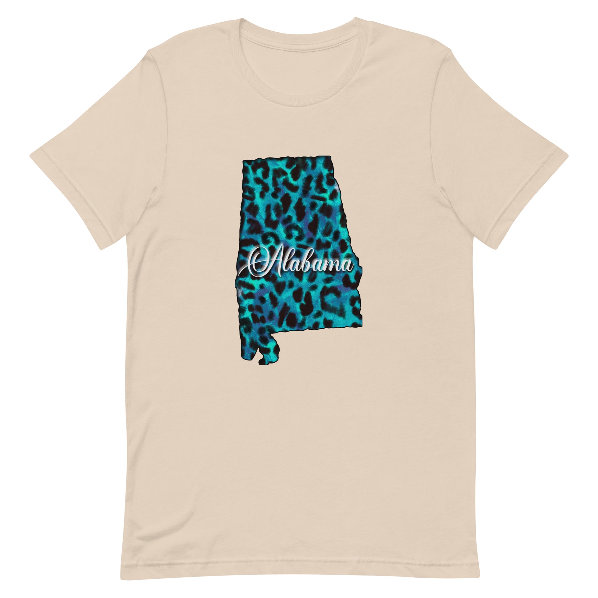 Alabama Blue Leopard Print Unisex Tshirt