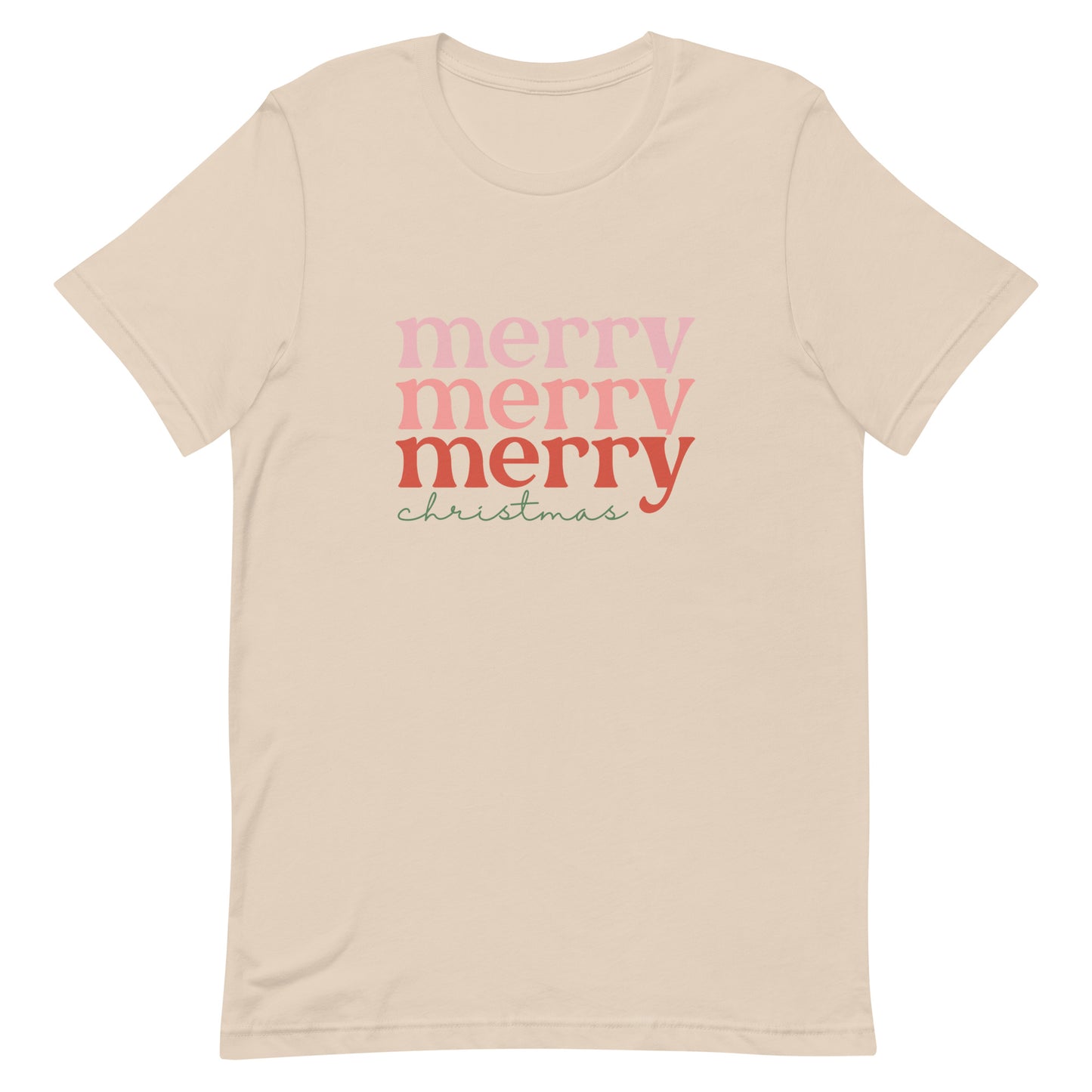 Merry Merry Merry Christmas Unisex t-shirt