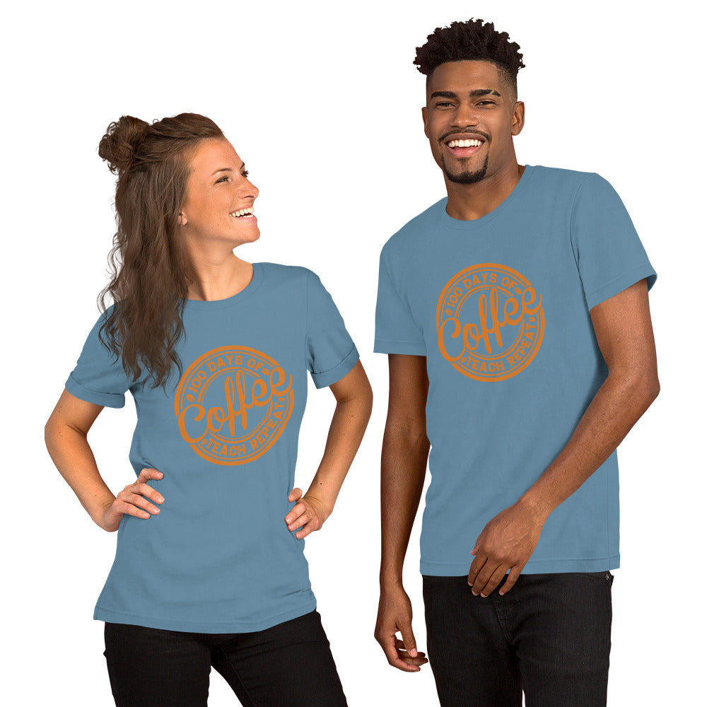 100 Days of Coffee Teach Repeat Unisex T-shirt