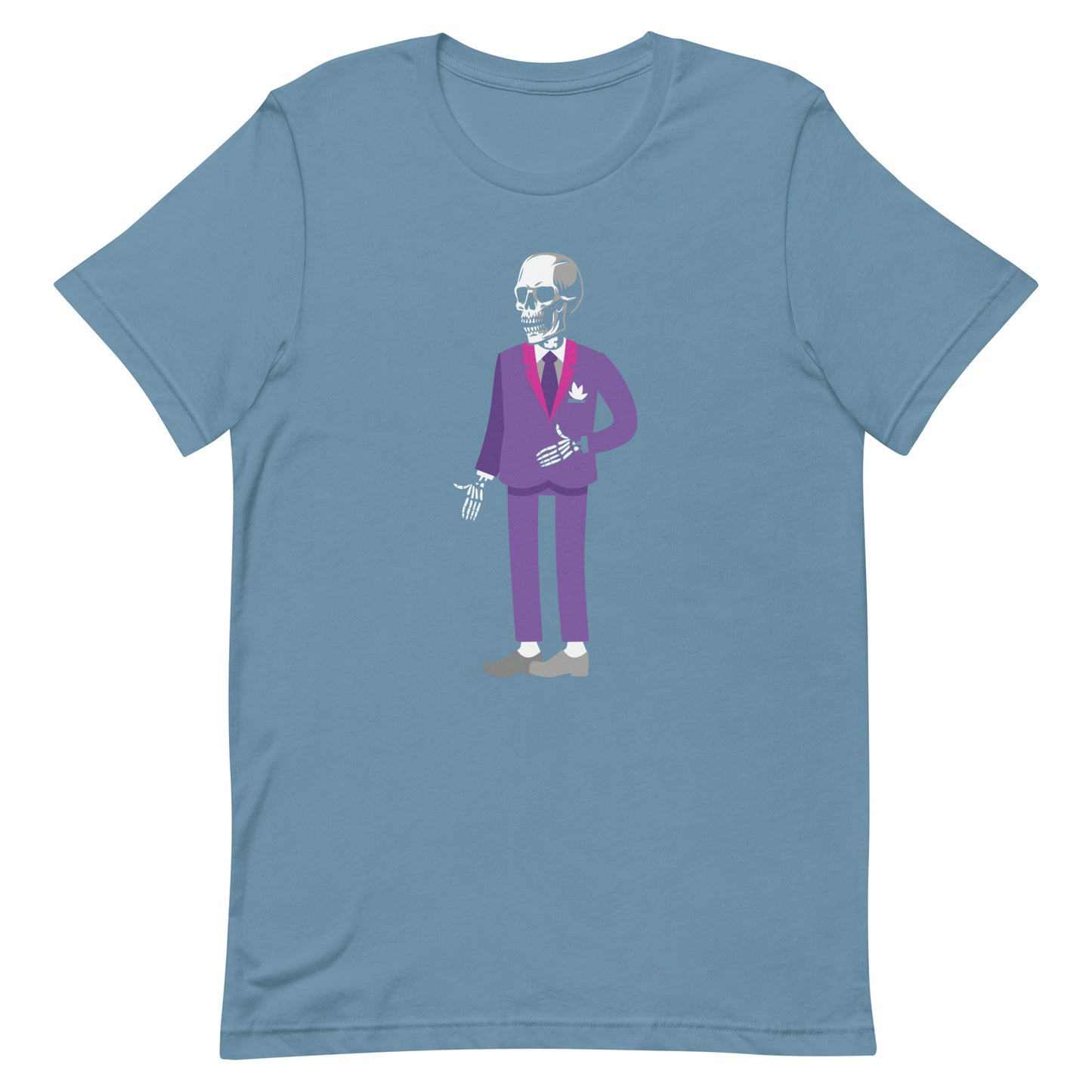 Skeleton in Suit Unisex t-shirt