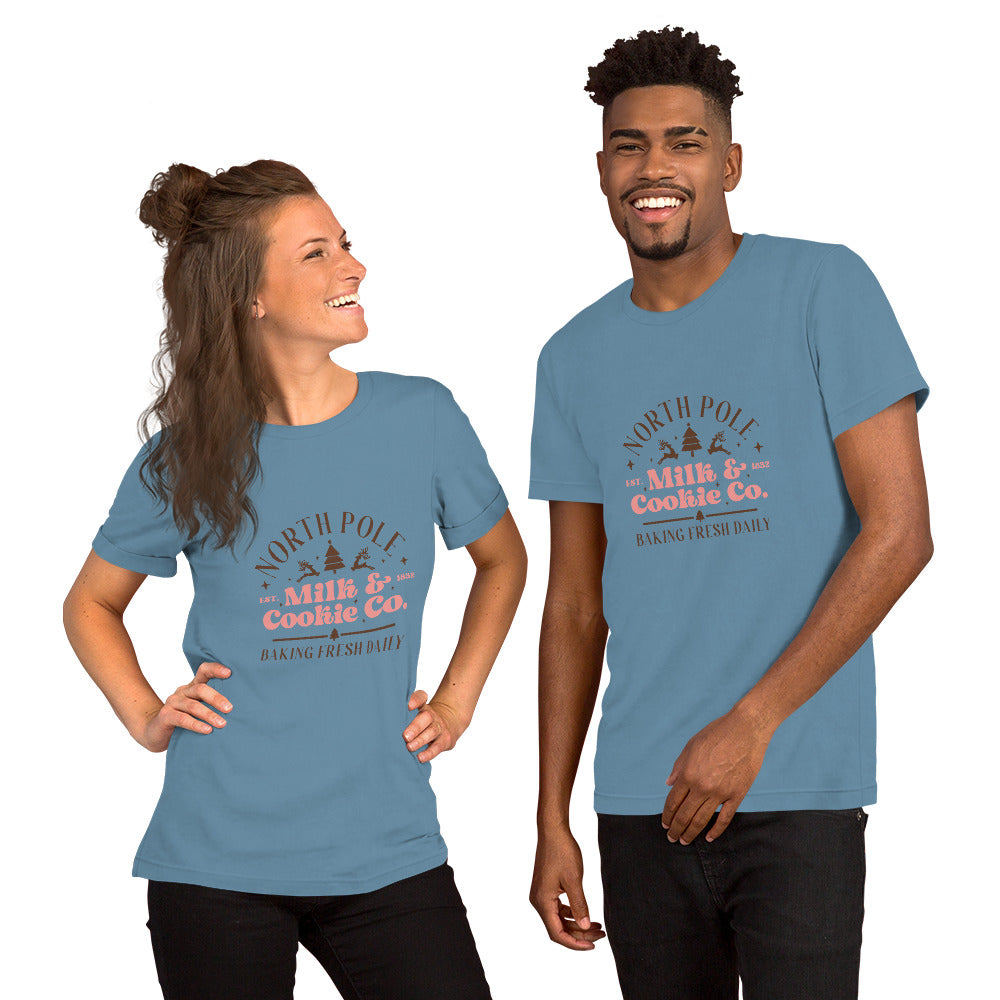 North Pole Milk & Cookie Co Unisex t-shirt