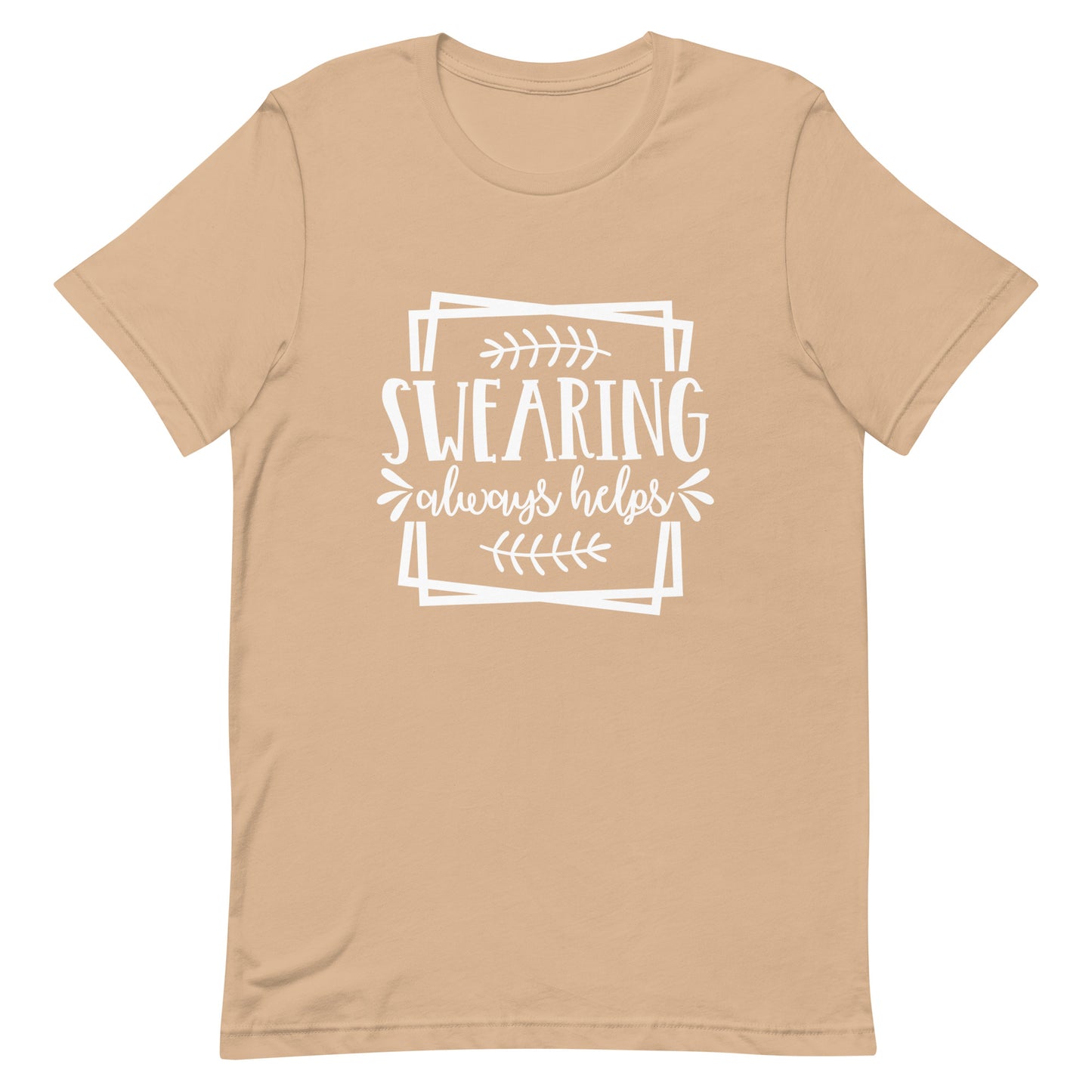 Swearing Always Helps Unisex t-shirt