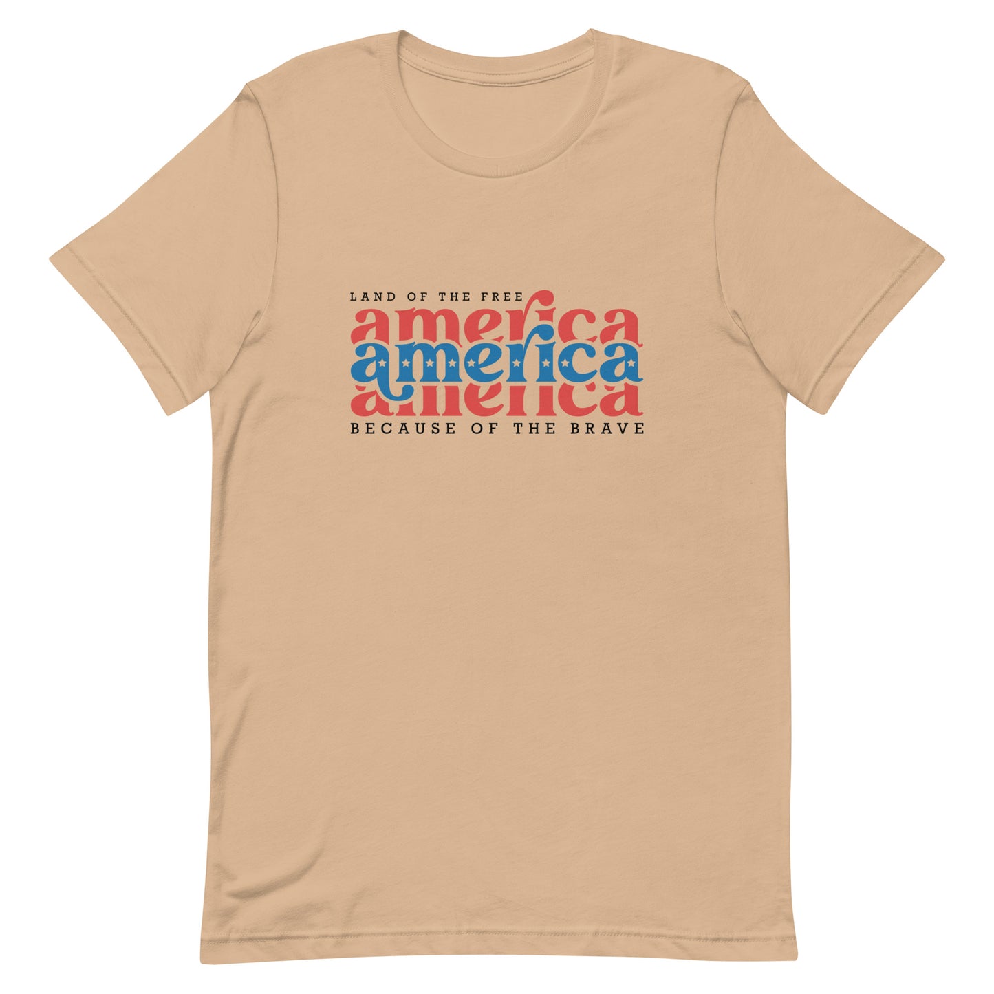 Land of the Free America Unisex Tshirt