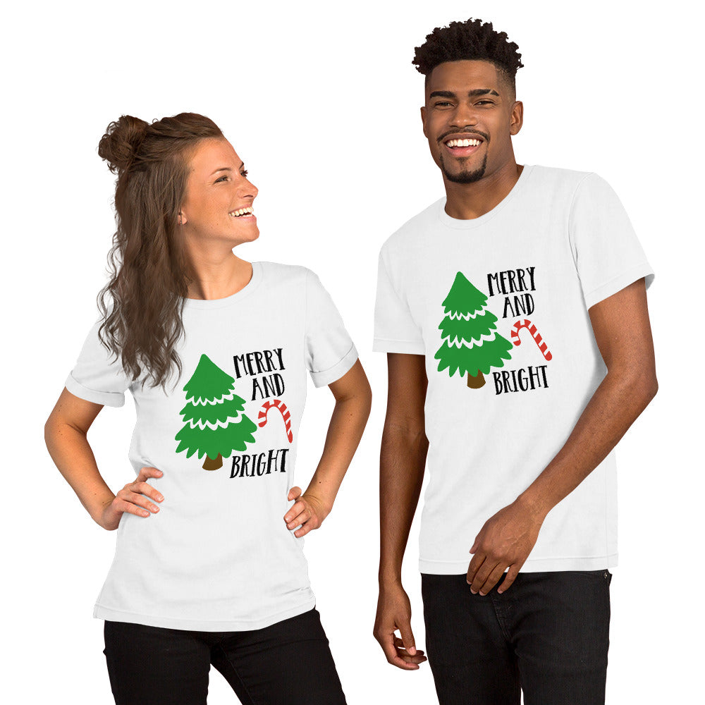 Merry and Bright Unisex t-shirt