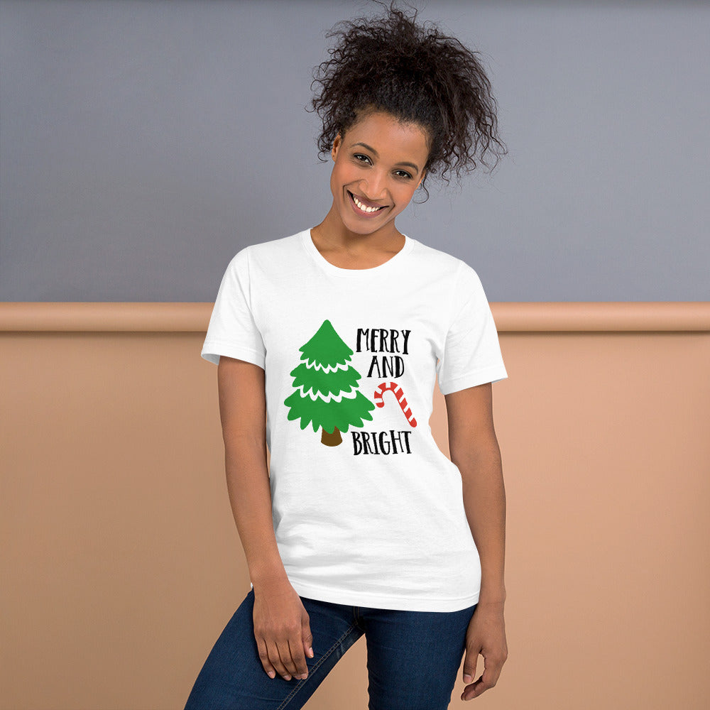 Merry and Bright Unisex t-shirt