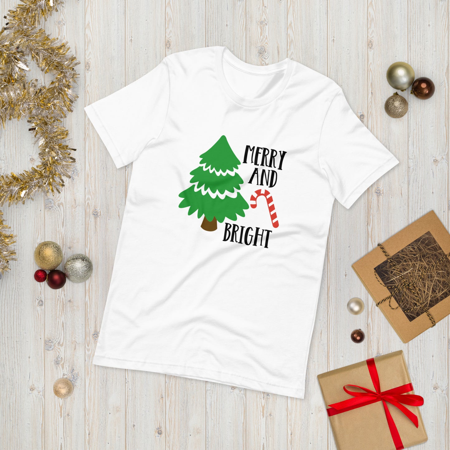 Merry and Bright Unisex t-shirt
