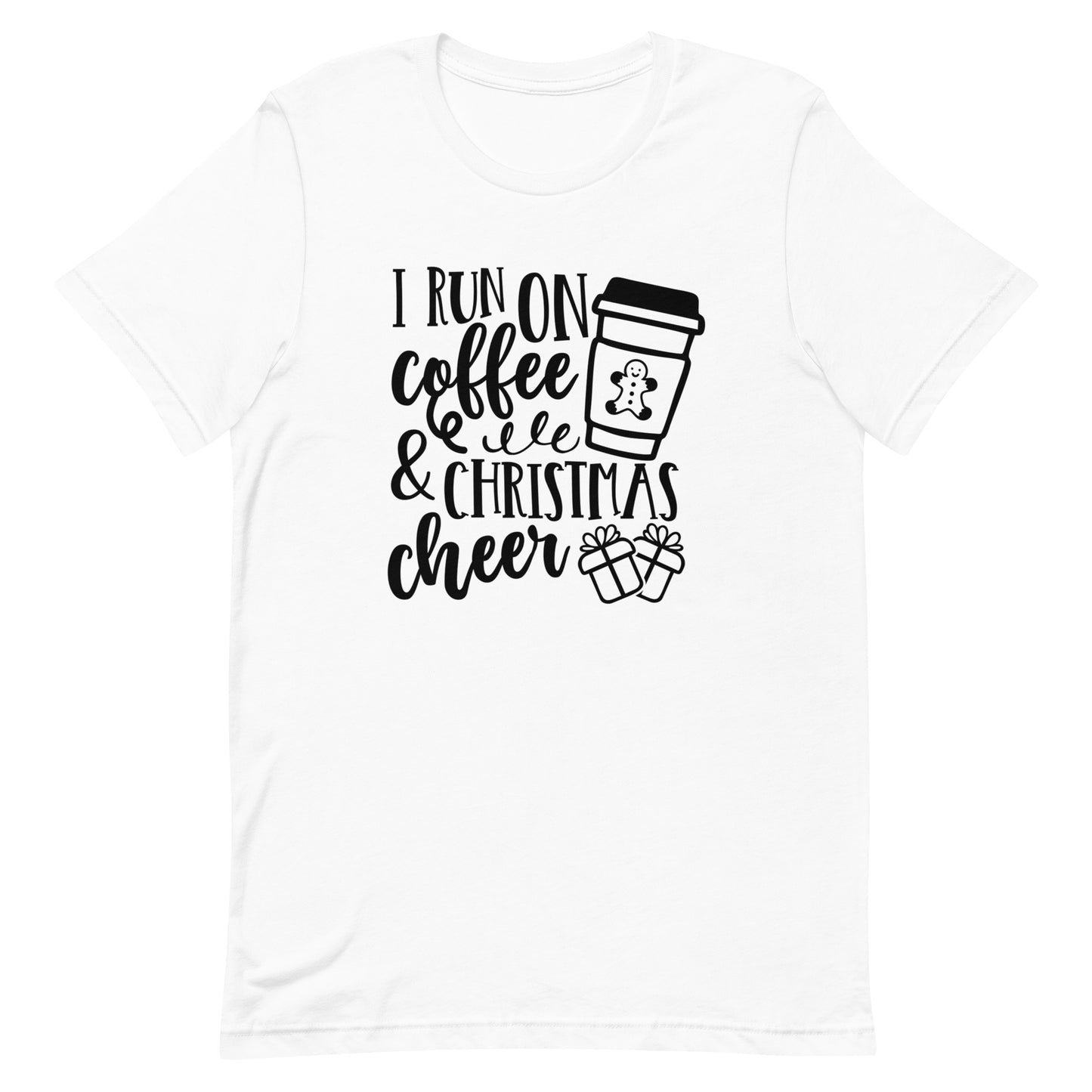 I Run on Coffee & Christmas Cheer Unisex t-shirt