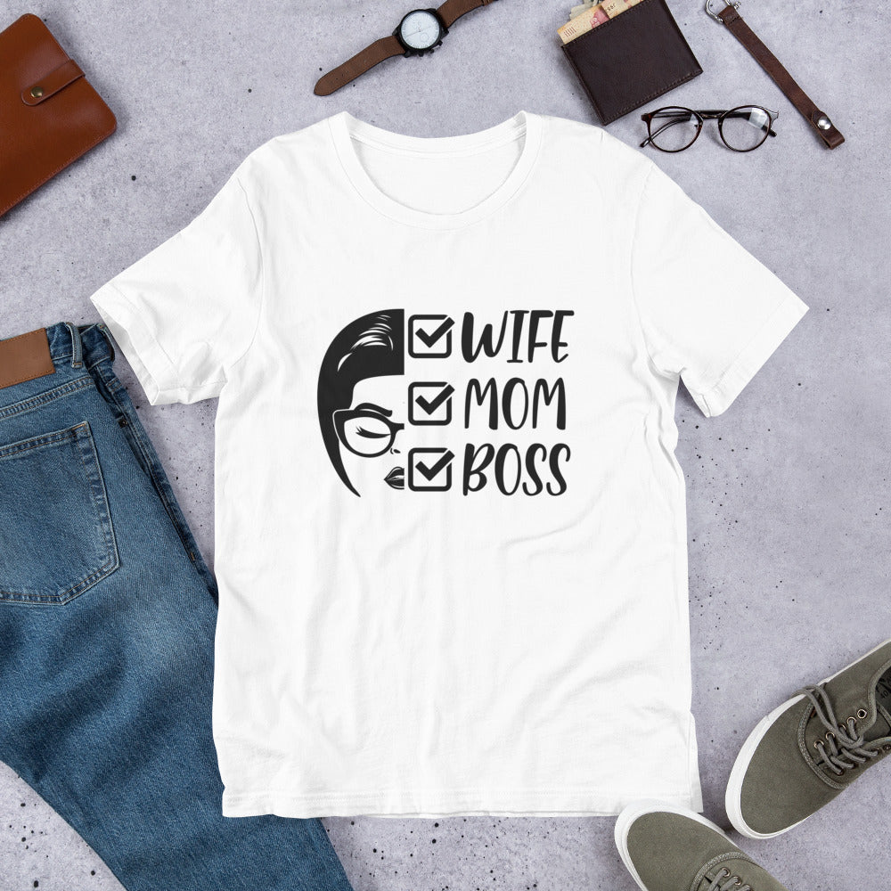 Wife Mom Boss Unisex t-shirt