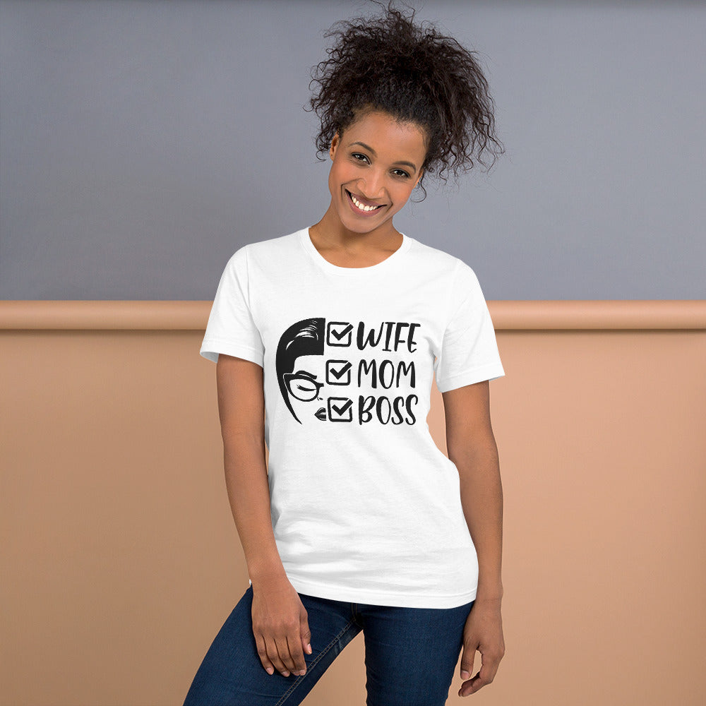 Wife Mom Boss Unisex t-shirt