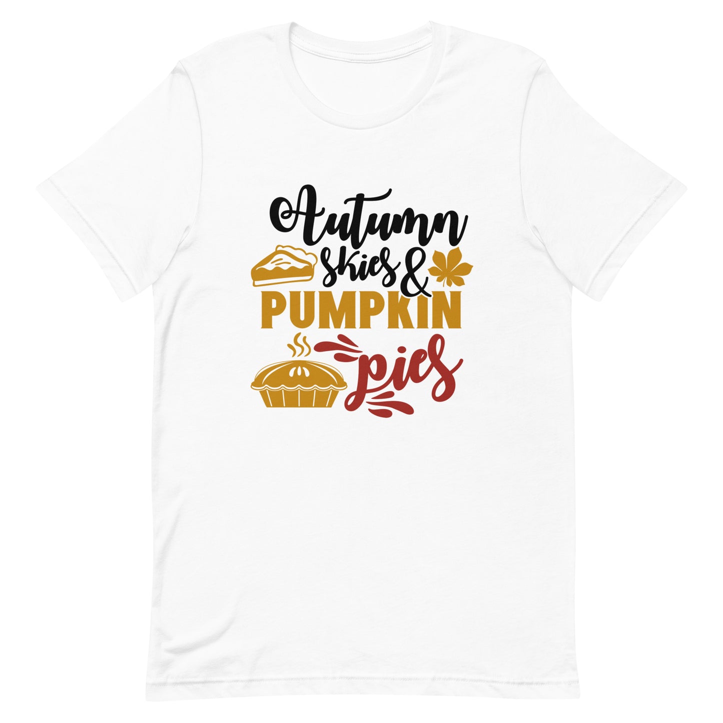 Autumn Skies & Pumpkin Pies Unisex Tshirt