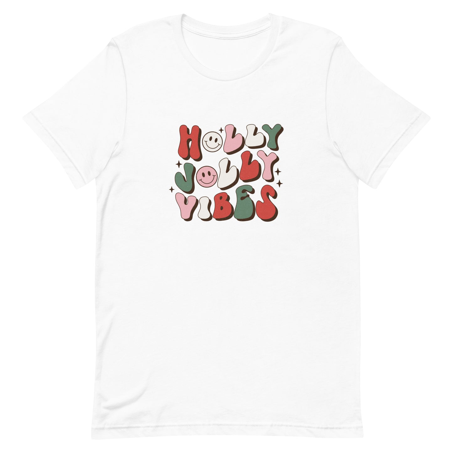 Holly Jolly Vibes Unisex T-shirt - Christmas Holiday