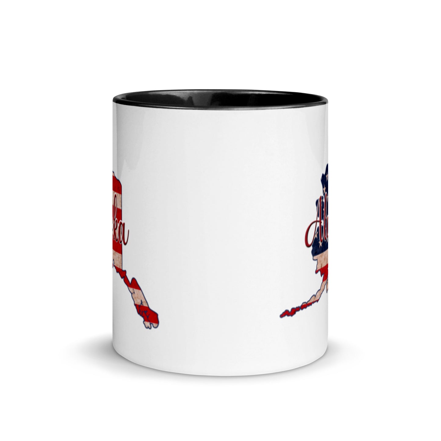 Alaska US Flag with Color Inside 11 oz Ceramic Mug