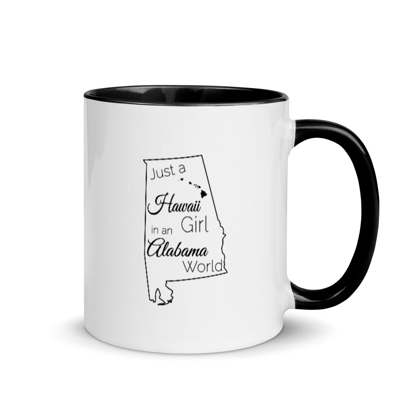 Just a Hawaii Girl in an Alabama World Mug with Color Inside