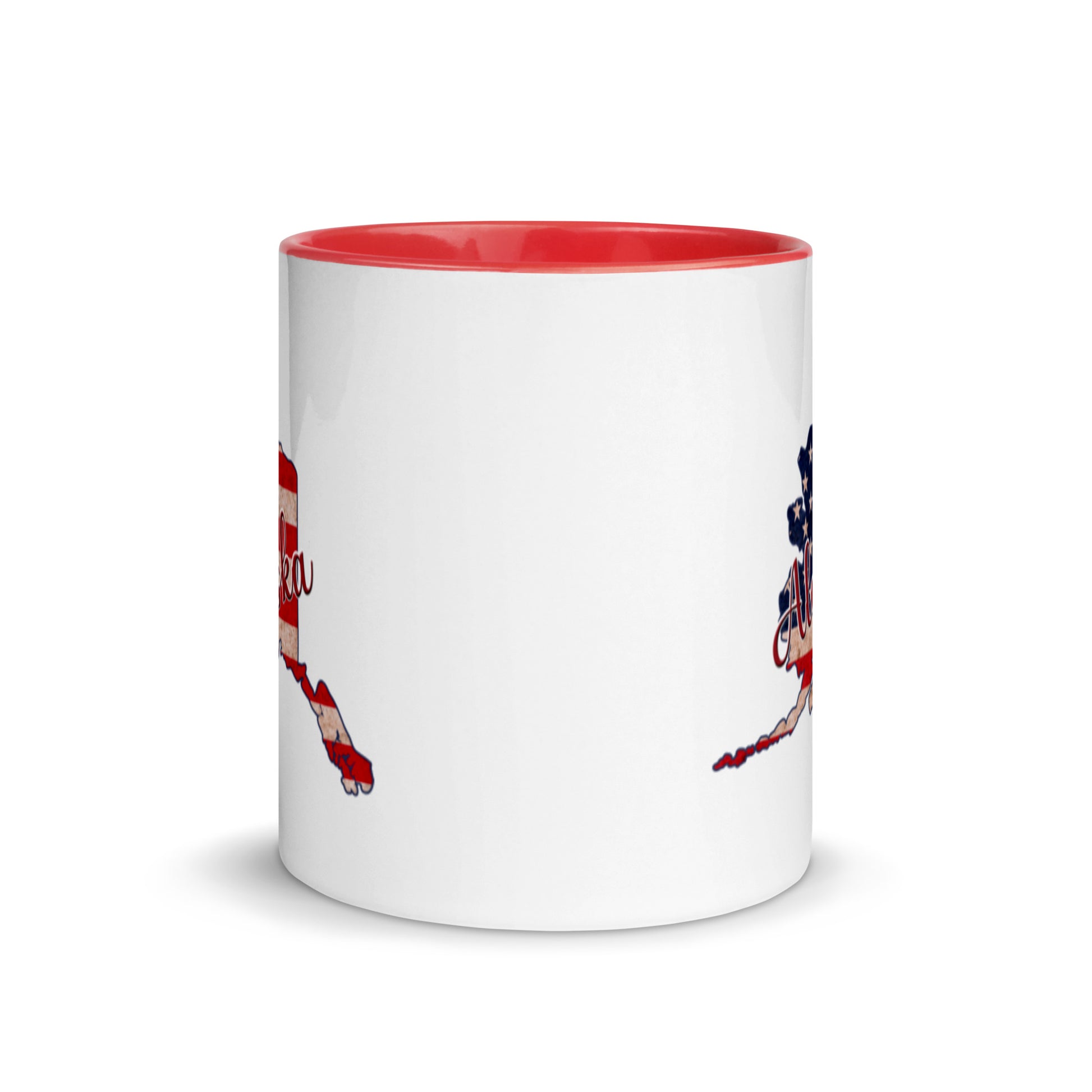 Alaska US Flag with Color Inside 11 oz Ceramic Mug