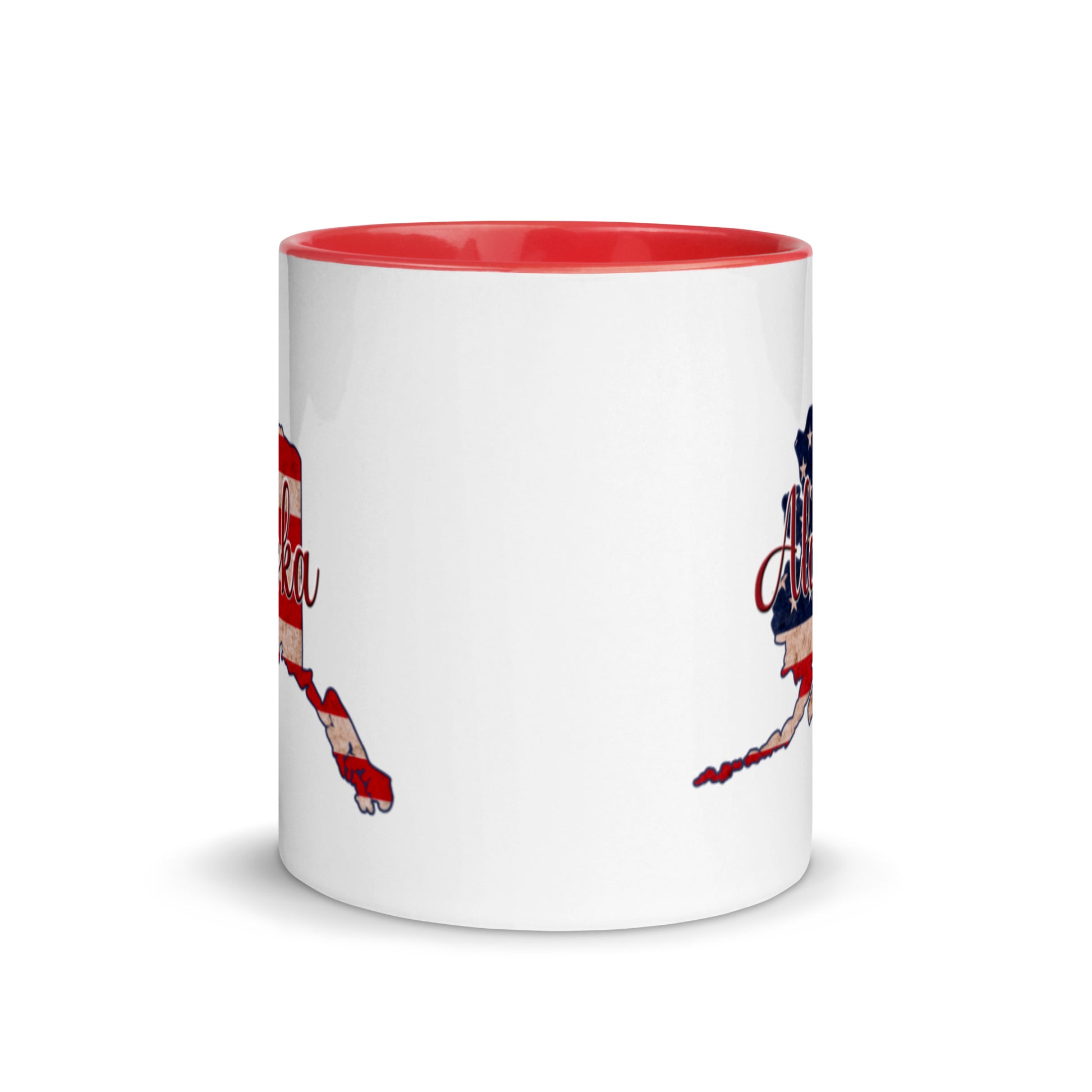 Alaska US Flag with Color Inside 11 oz Ceramic Mug