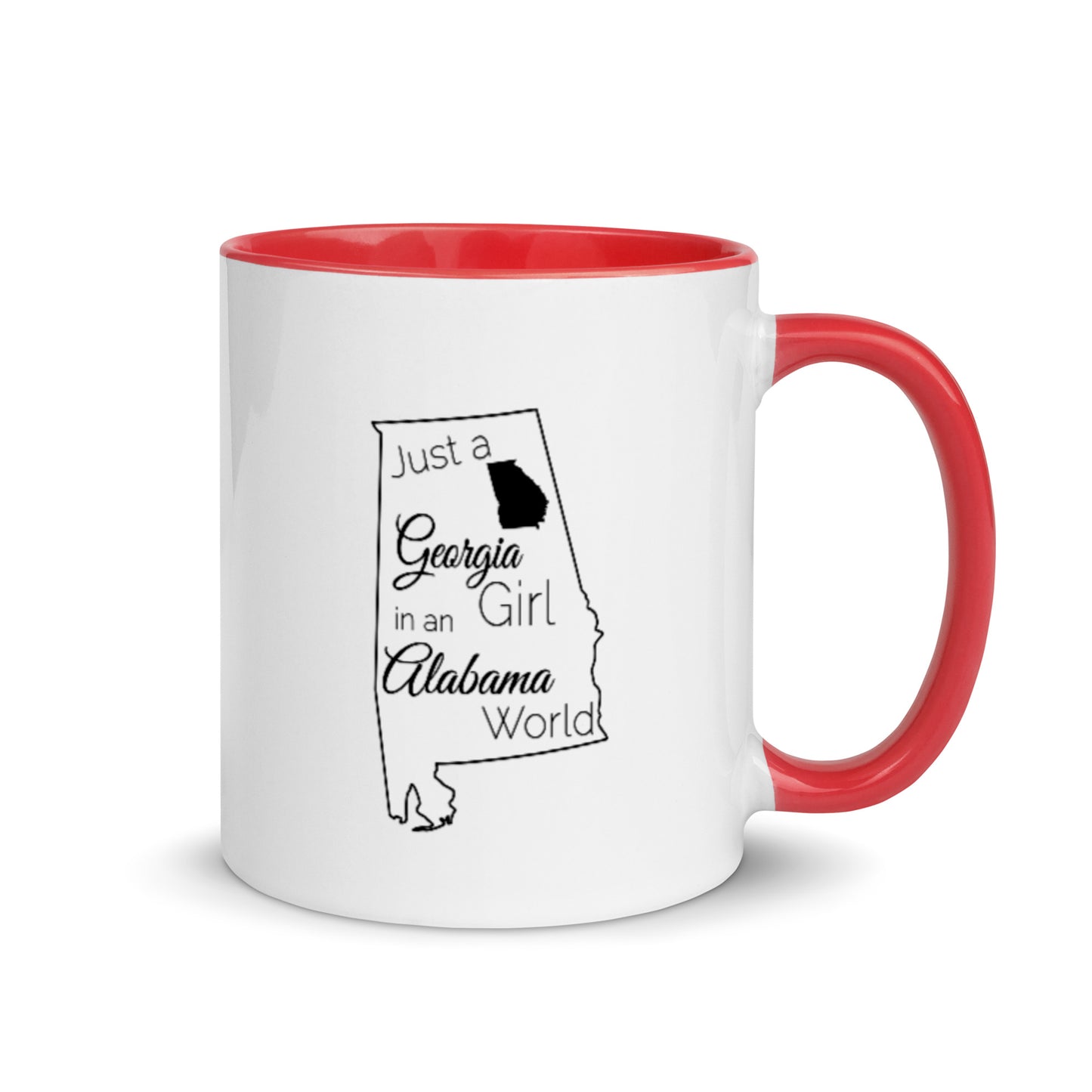 Just a Georgia Girl in an Alabama World Mug with Color Inside