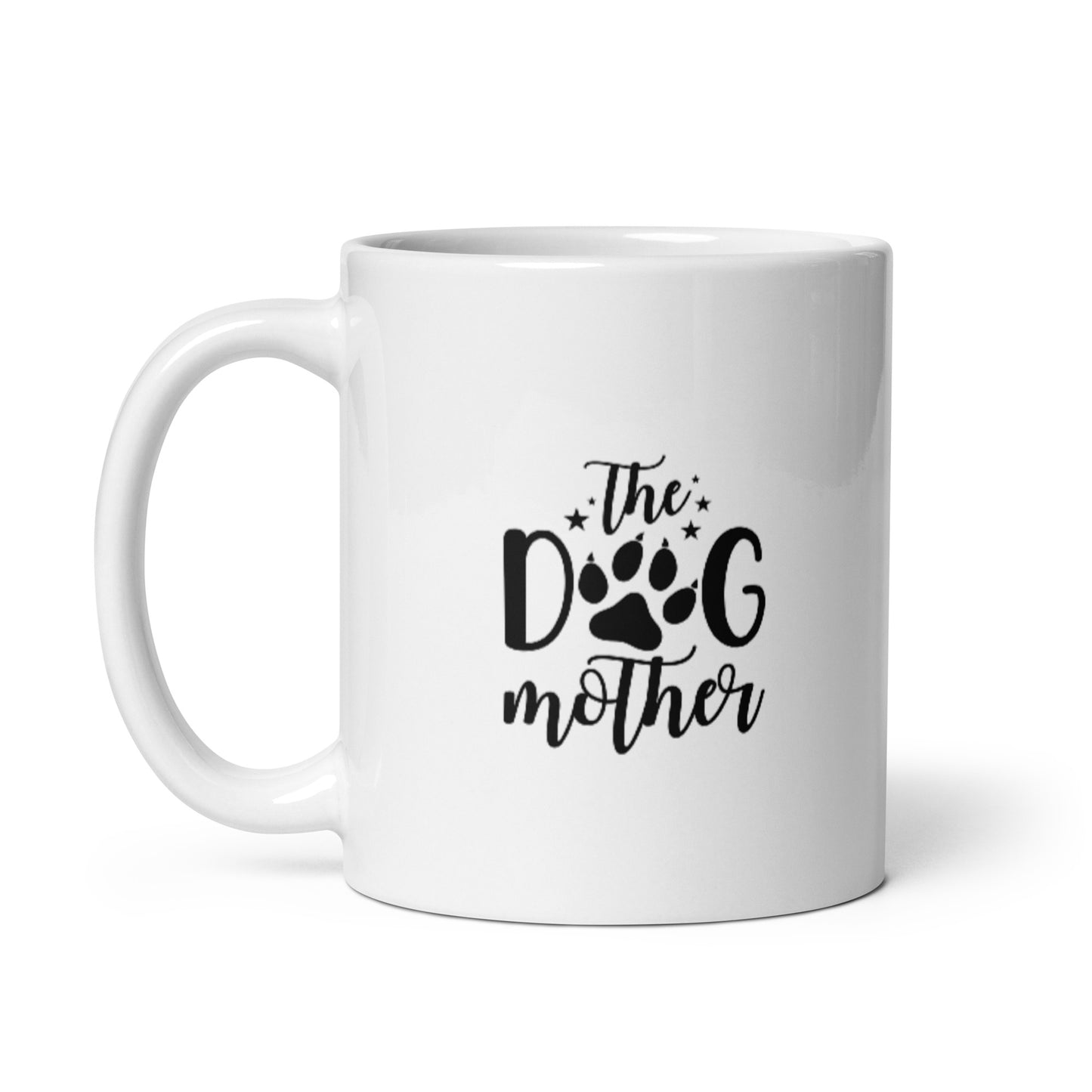 The Dog Mother White glossy mug
