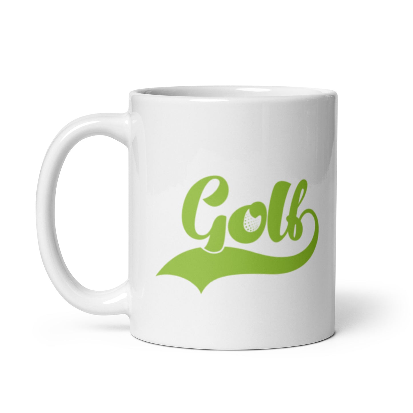 Golf White glossy mug