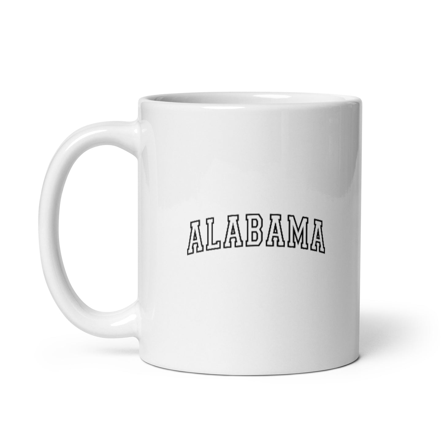 Alabama Varsity Letters White glossy mug