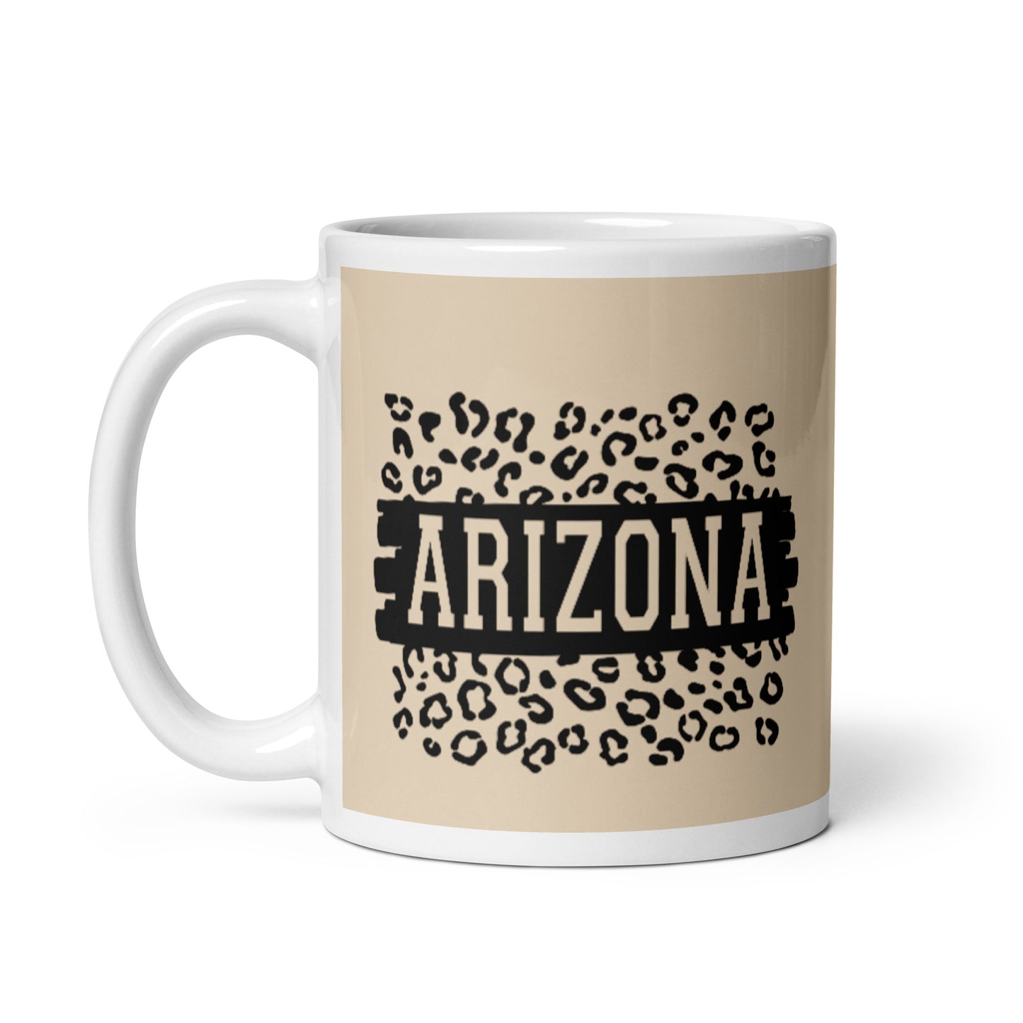 Arizona White glossy mug