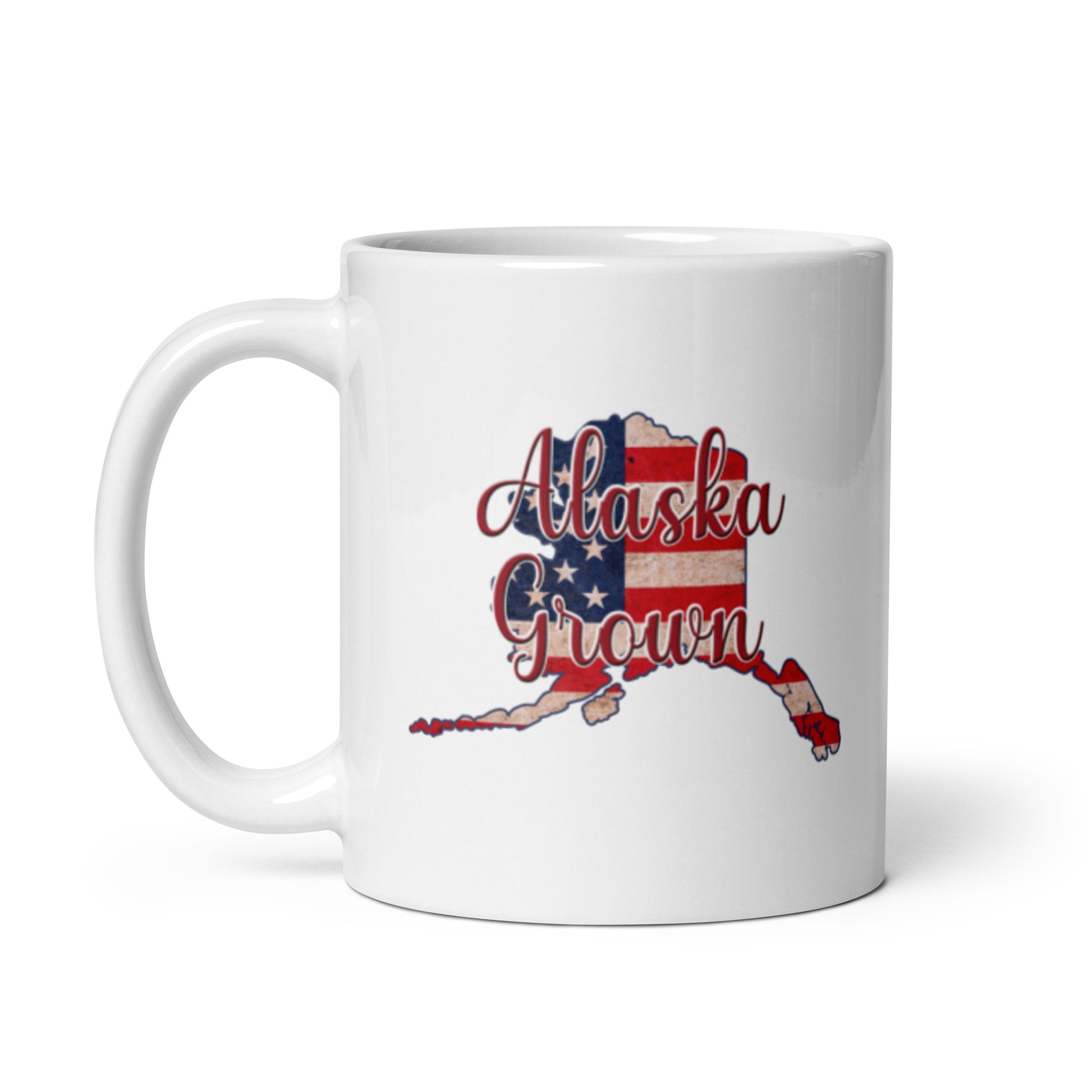 Alaska Grown White Glossy Ceramic Mug