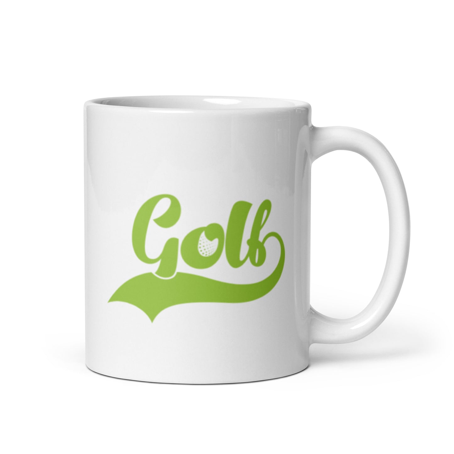 Golf White glossy mug