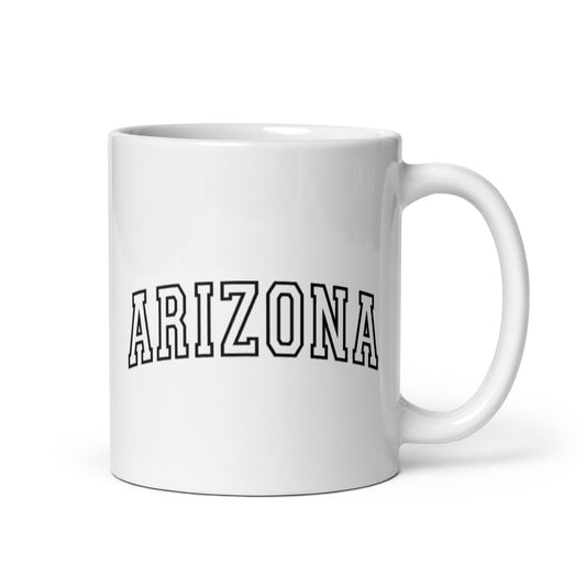Arizona White glossy mug