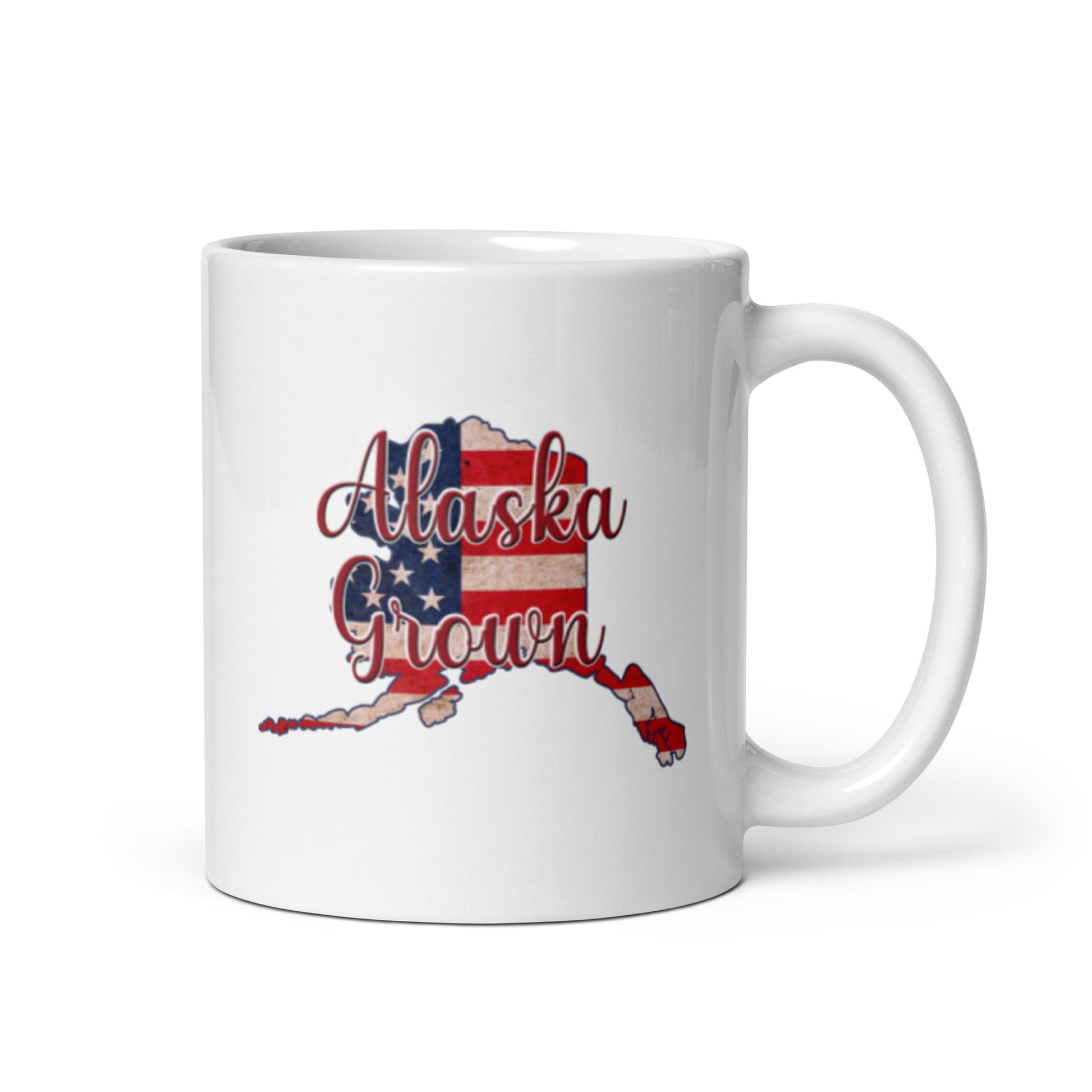 Alaska Grown White Glossy Ceramic Mug