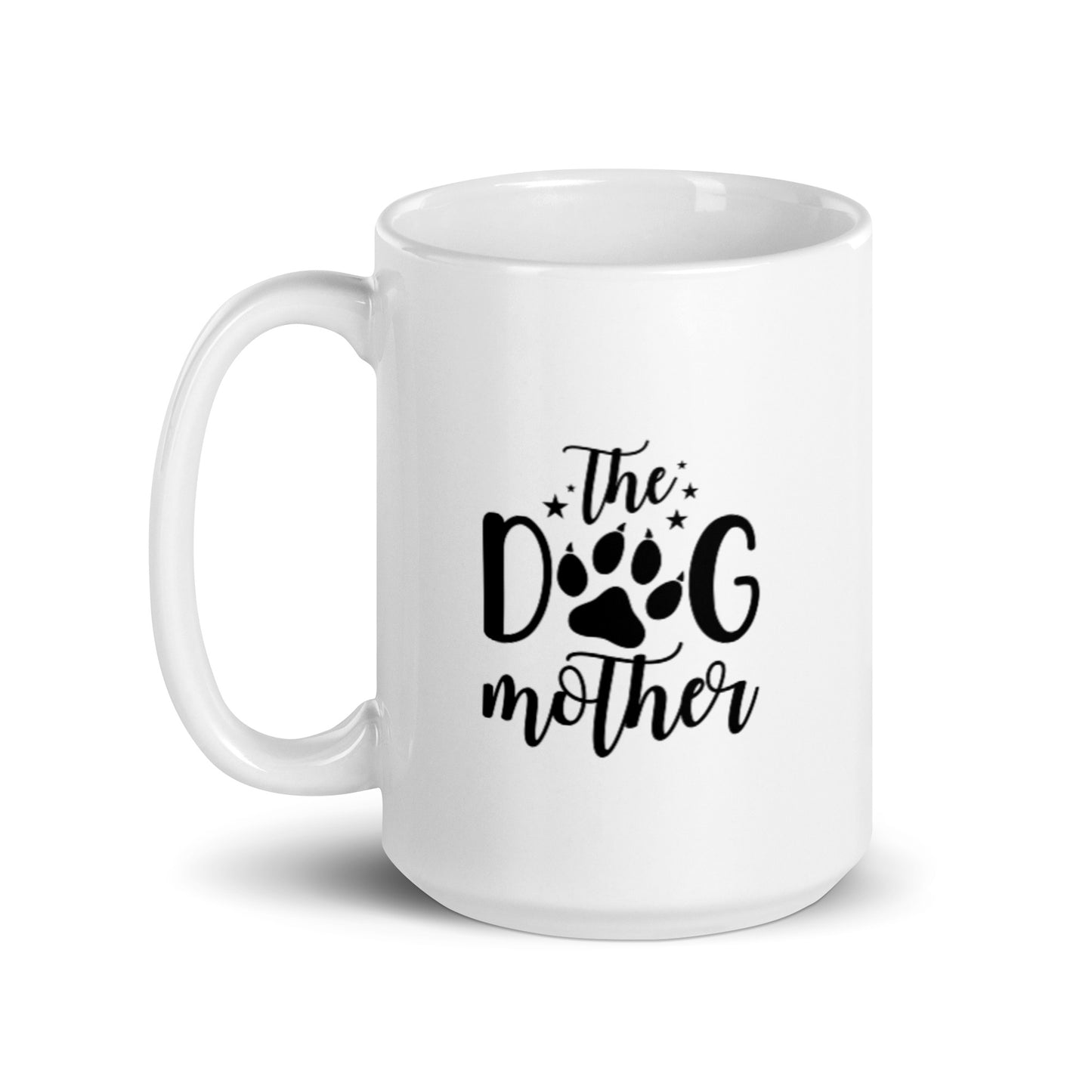 The Dog Mother White glossy mug