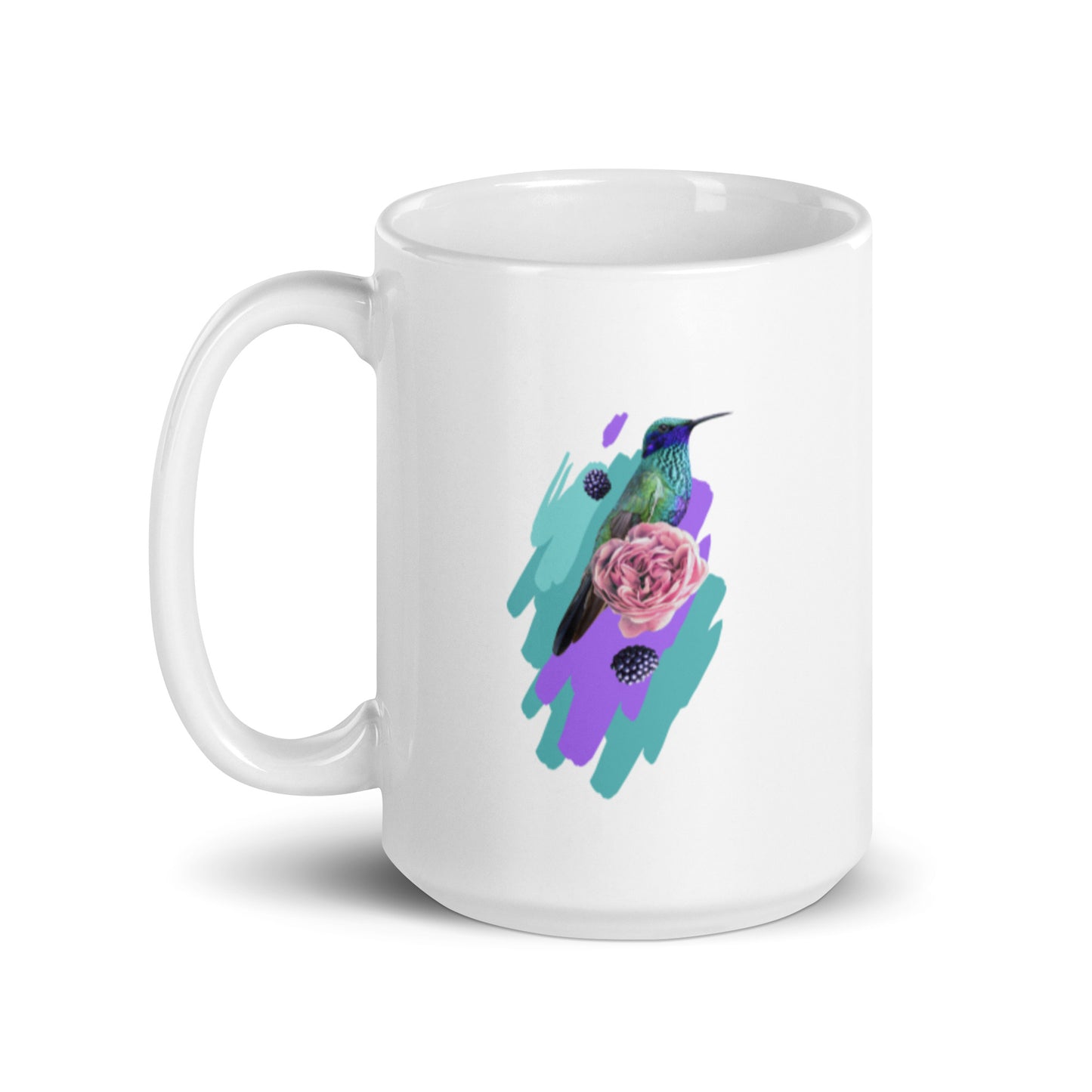 Colibri White glossy mug