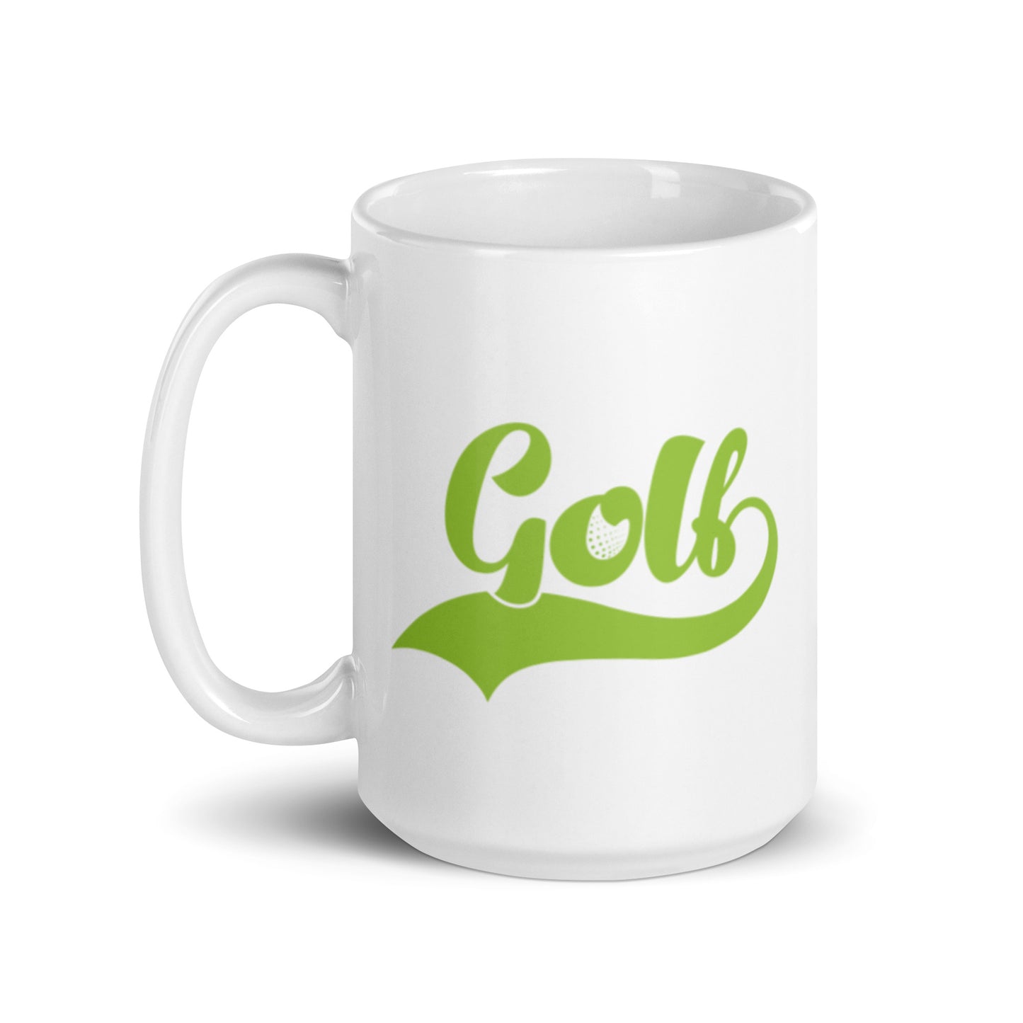Golf White glossy mug