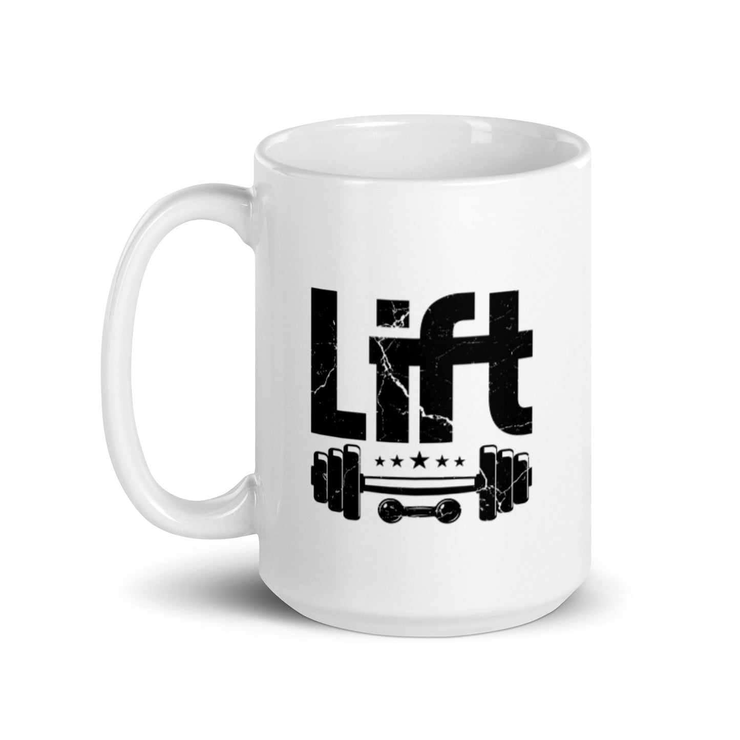 Lift White glossy mug