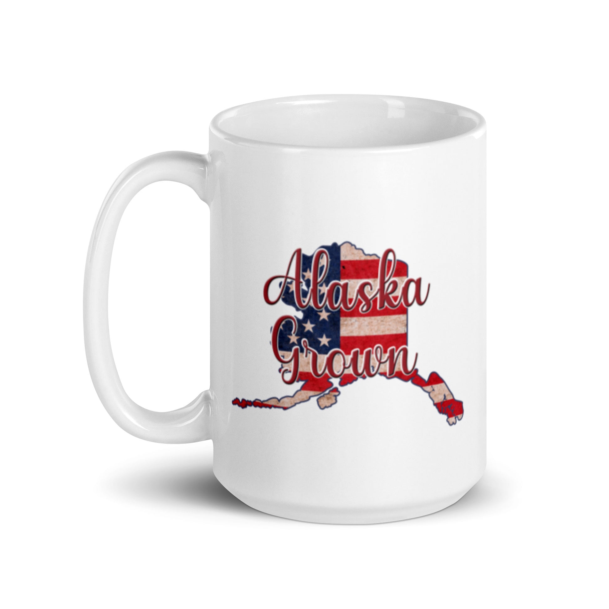 Alaska Grown White Glossy Ceramic Mug