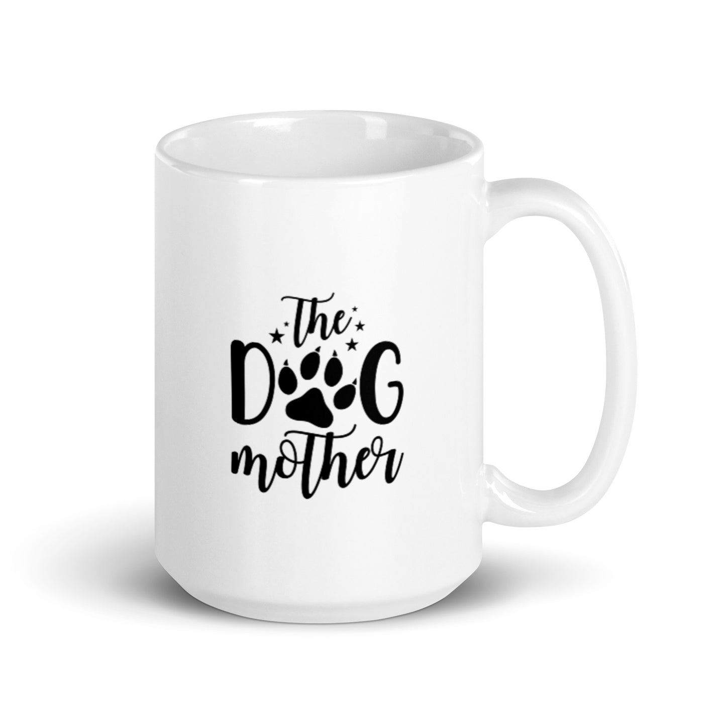 The Dog Mother White glossy mug