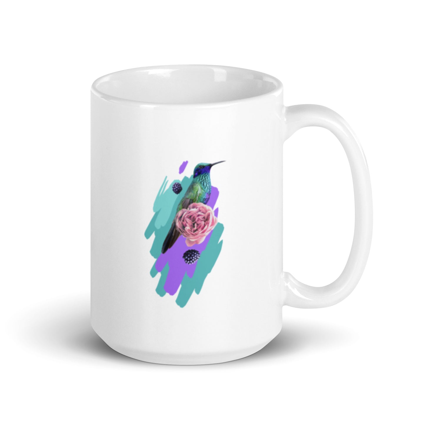 Colibri White glossy mug