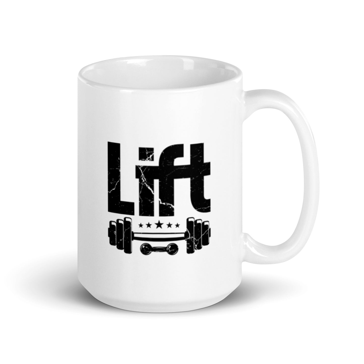 Lift White glossy mug