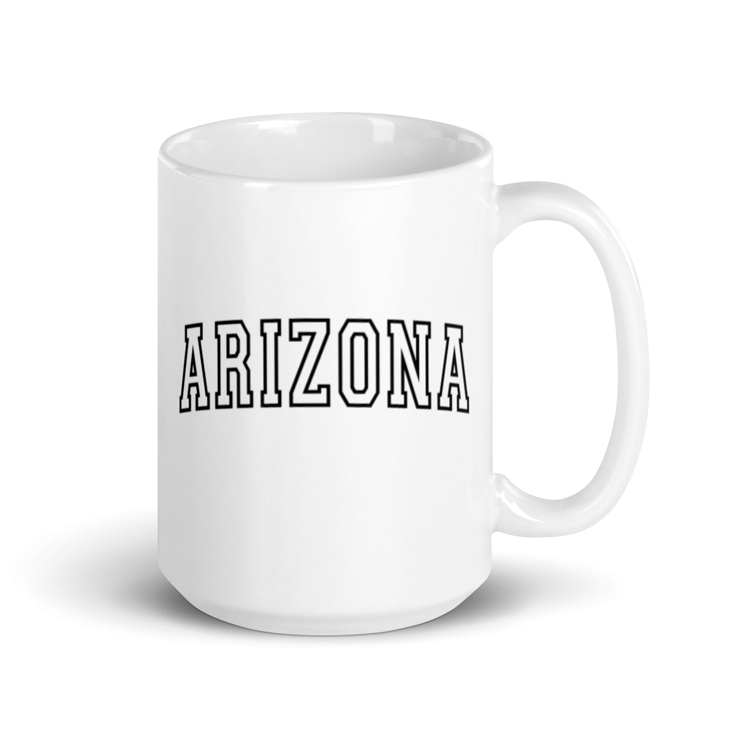 Arizona White glossy mug