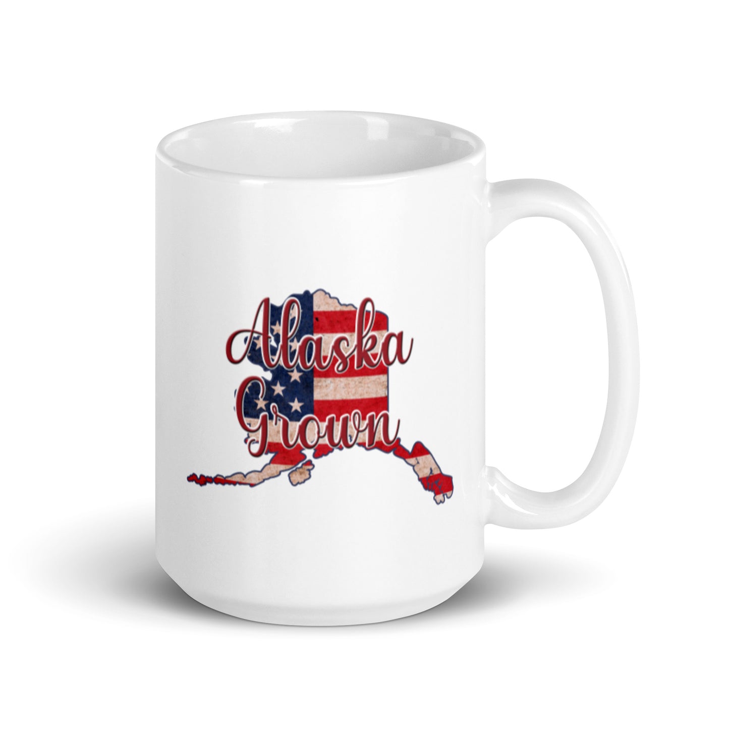 Alaska Grown White Glossy Ceramic Mug