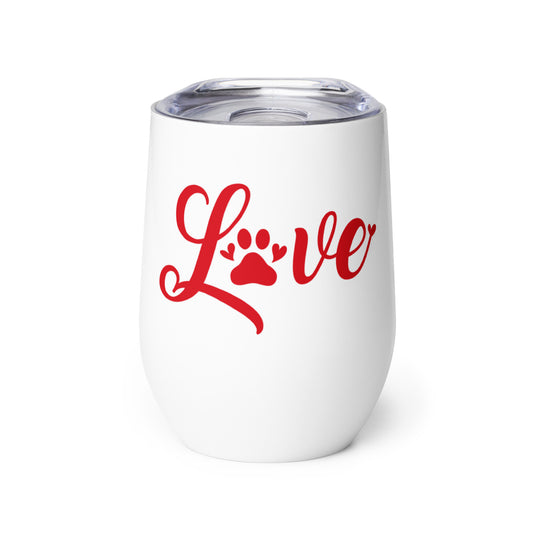 Love Wine tumbler