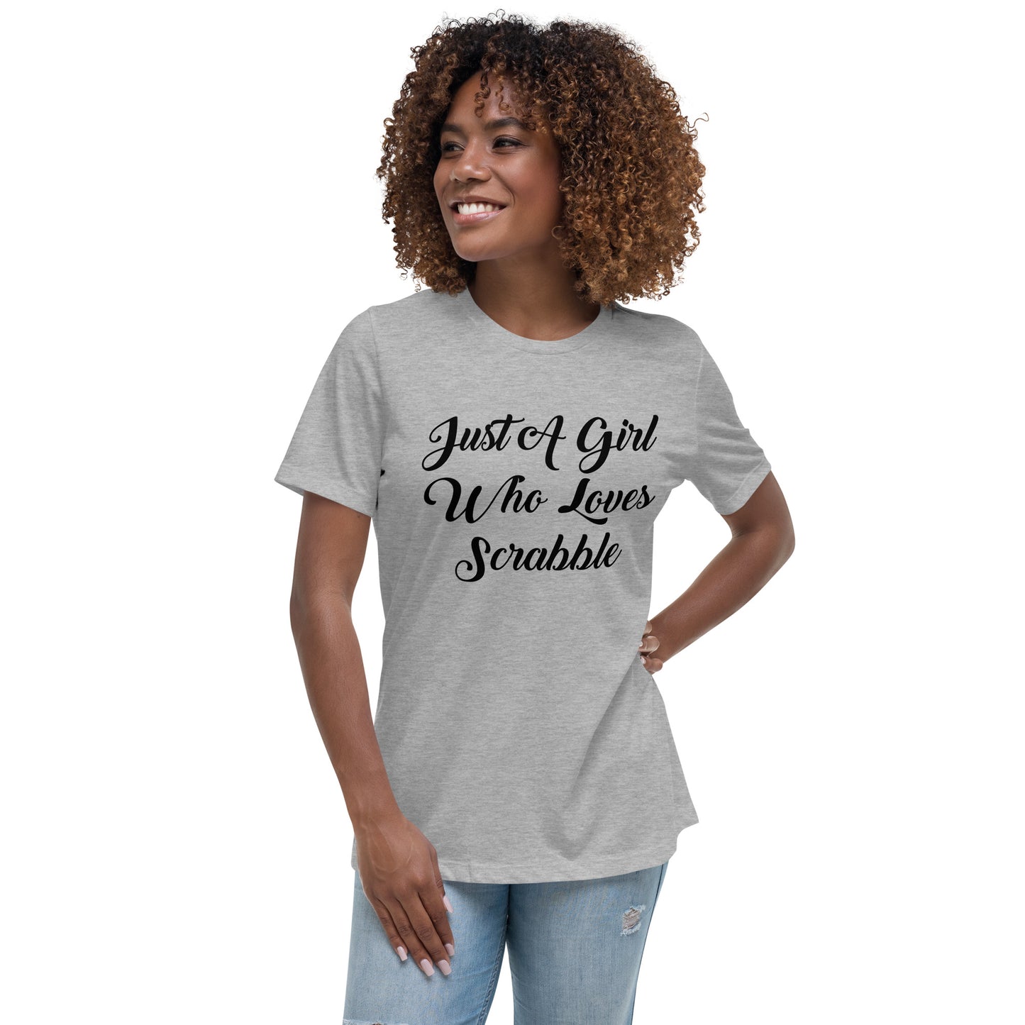 Just a Girl Who Loves Scrabble Women's Relaxed T-Shirt