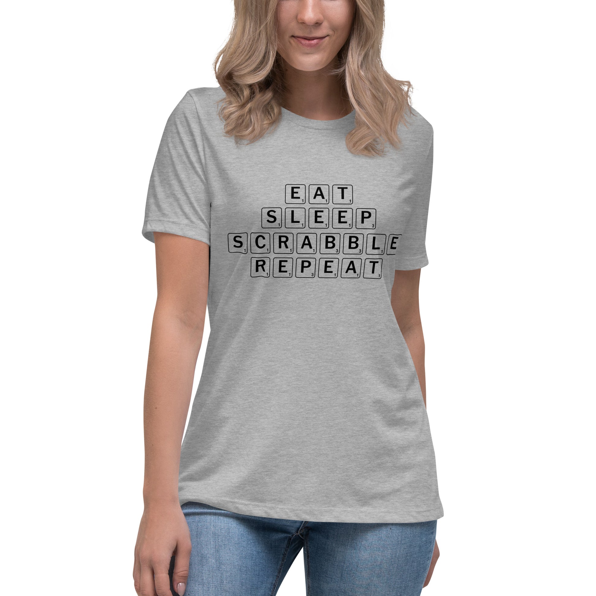 Eat Sleep Scrabble Repeat Women's Relaxed T-Shirt