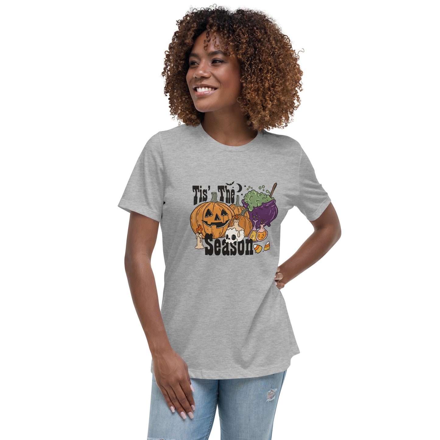 Halloween Tis the Season Women's Relaxed T-Shirt Tee Tshirt